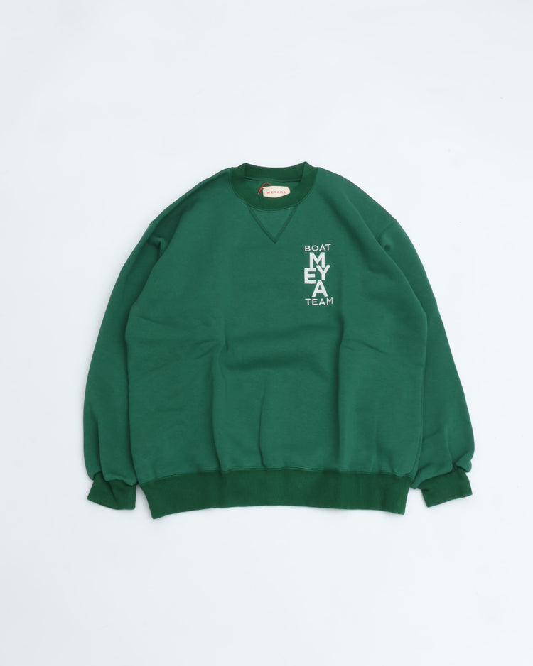 MEYAME  NO.6 EMBROIDELY SWEAT (BRUSHED LINING) GREEN