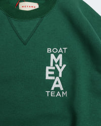 MEYAME  NO.6 EMBROIDELY SWEAT (BRUSHED LINING) GREEN