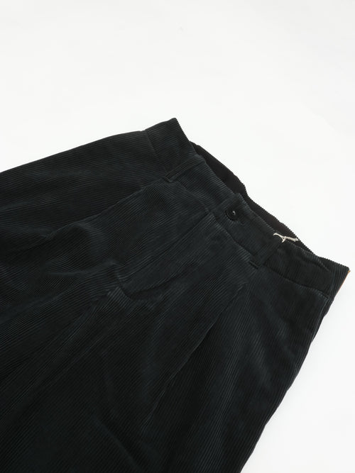 Handwerker  HW wide trousers Corduroy Dark Green 262506