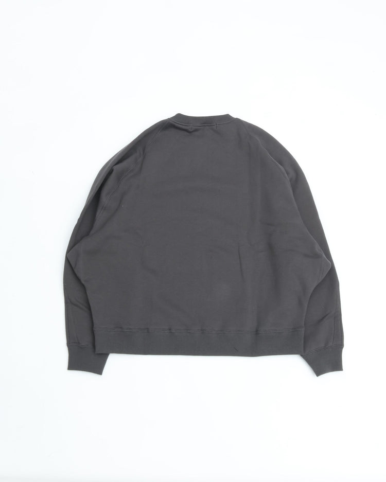 HAVERSACK / 412522 Azuma Fleece Crew Neck Shirt CHARCOAL