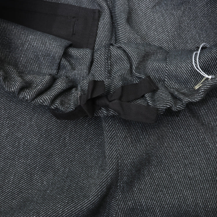maillot / mature tech tweed rib trouser GRAY