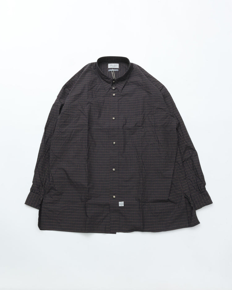 Marvine Pontiak Shirt Makers MPSM-1914S Tab Collar L/S SH Navy Mini CH