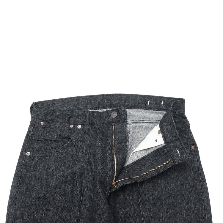 Riprap / TWISTED CREASE JEANS RELAXED-FIT BLACK