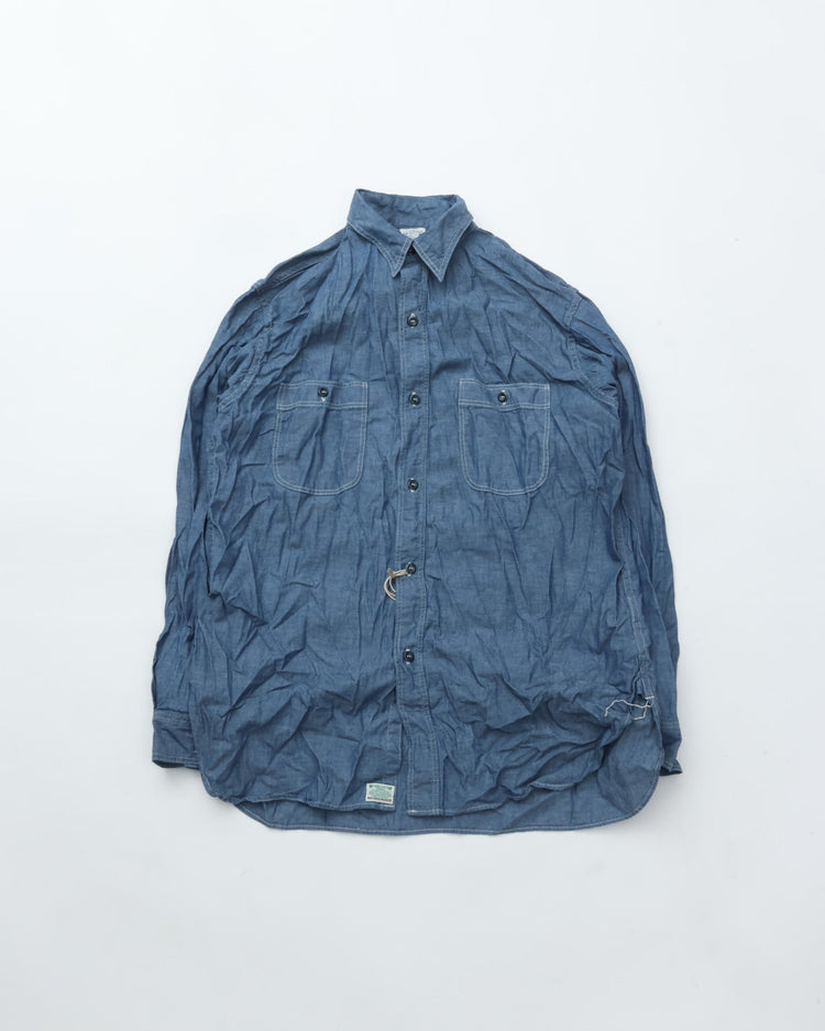 orslow   RELAX FIT CHAMBRAY WORK SHIRT