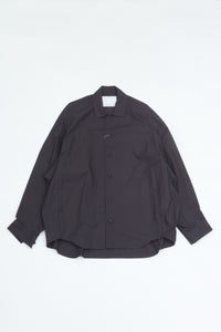 nonnotte Draping Shirt 001 N-26A-010 obsidian