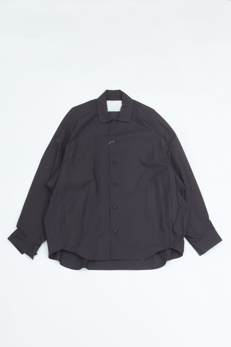 nonnotte Draping Shirt 001 N-26A-010 obsidian