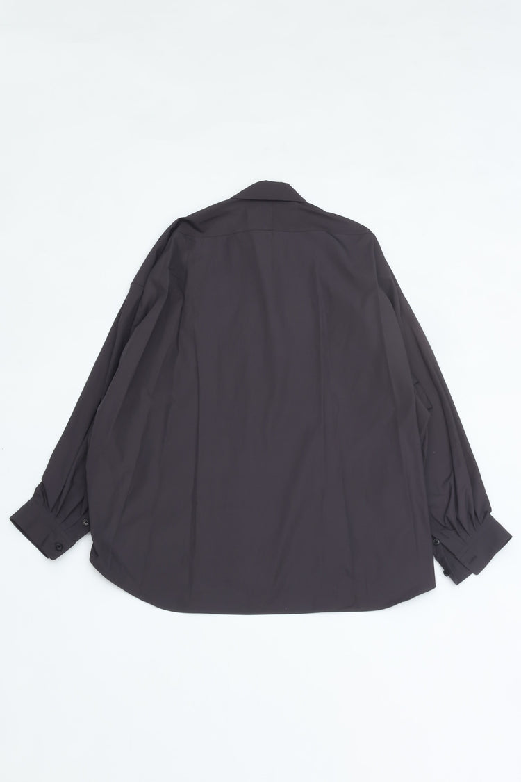 nonnotte Draping Shirt 001 N-26A-010 obsidian