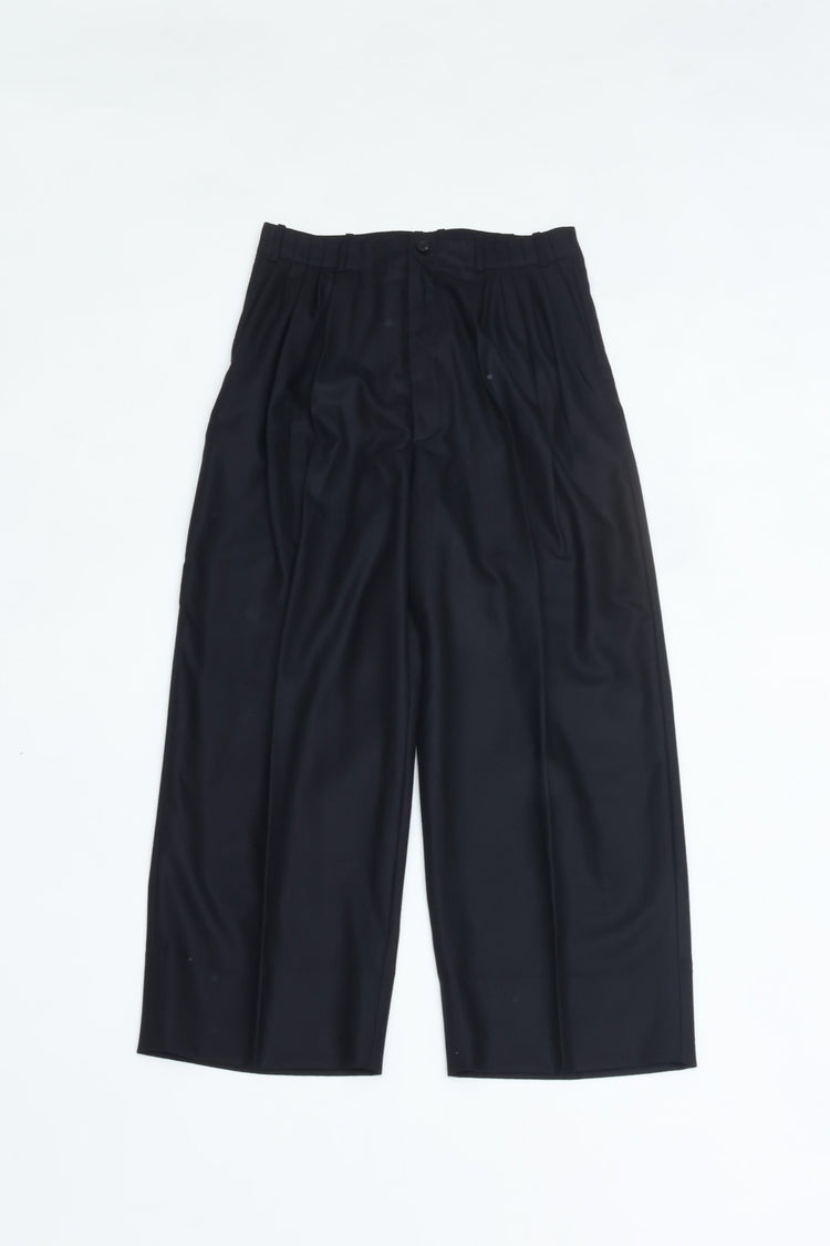 nonnotte Draping Five-Tuck Wide Trousers N-26A-015 Velvet Navy