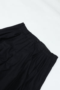 nonnotte Draping Five-Tuck Wide Trousers N-26A-015 Velvet Navy