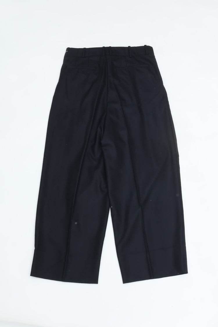 nonnotte Draping Five-Tuck Wide Trousers N-26A-015 Velvet Navy