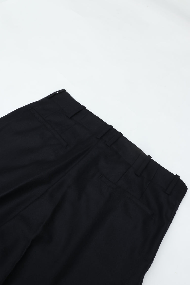 nonnotte Draping Five-Tuck Wide Trousers N-26A-015 Velvet Navy