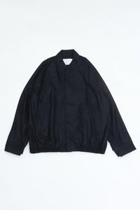 nonnotte Draping Bias Sleeve Blouson N-26A-055 Velvet Navy