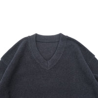 crepuscule / Moss Stitch V Neck PO