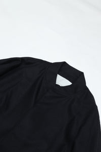 nonnotte Draping Bias Sleeve Blouson N-26A-055 Velvet Navy