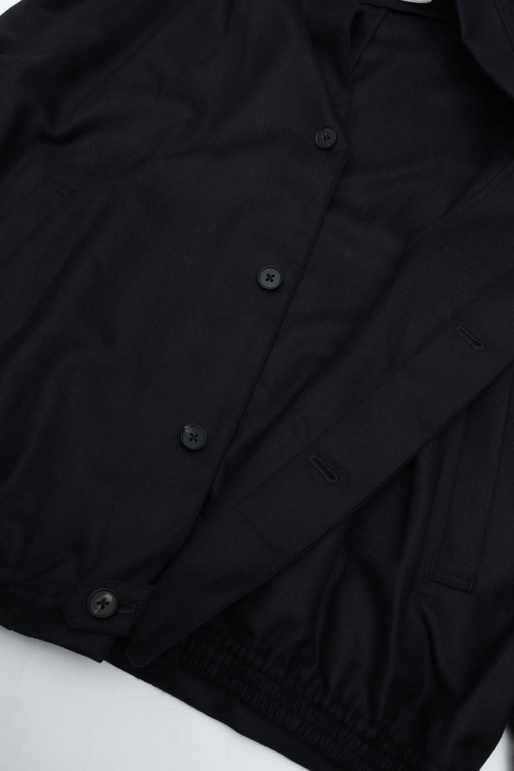 nonnotte Draping Bias Sleeve Blouson N-26A-055 Velvet Navy