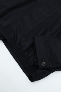 nonnotte Draping Bias Sleeve Blouson N-26A-055 Velvet Navy