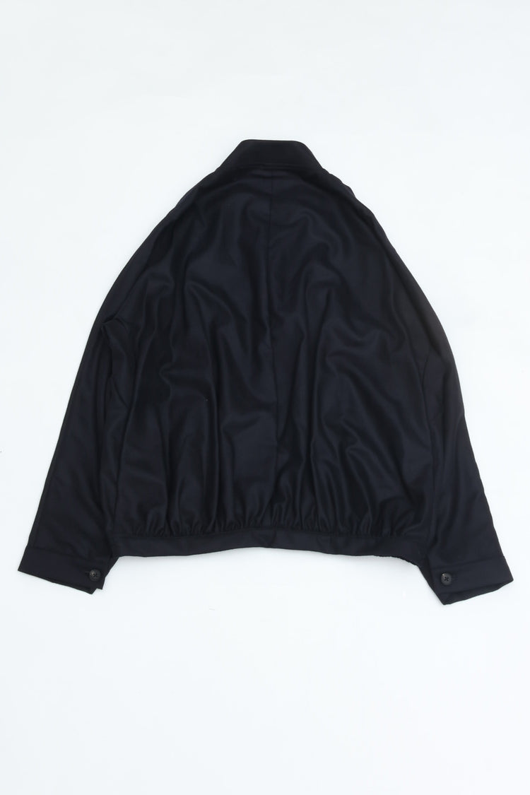 nonnotte Draping Bias Sleeve Blouson N-26A-055 Velvet Navy
