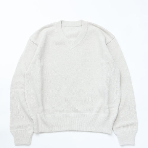 crepuscule / Moss Stitch V Neck PO