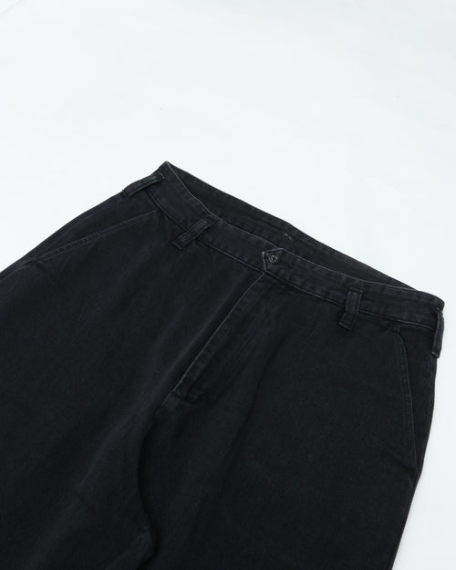 PORTER CLASSIC  CLASSIC DENIM GENE KELLY PANTS BLACK (WHOLESALE EXCLUSIVE)  BFA-P-005-4266