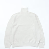 crepuscule / Moss Stitch Turtle Neck Oatmeal