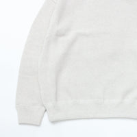 crepuscule / Moss Stitch Turtle Neck Oatmeal