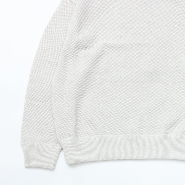 crepuscule / Moss Stitch Turtle Neck Oatmeal