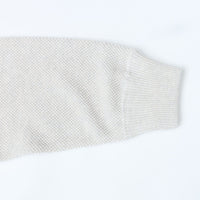crepuscule / Moss Stitch Turtle Neck Oatmeal