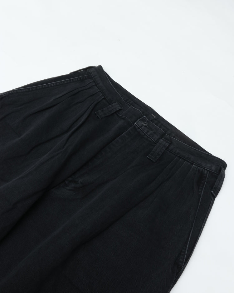 PORTER CLASSIC  CLASSIC DENIM BEBOP PANTS BLACK (WHOLESALE EXCLUSIVE) BFA-P-005-4267