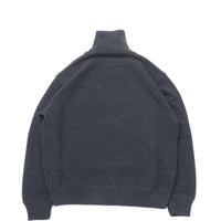 crepuscule / Moss Stitch Turtle Neck BLACK