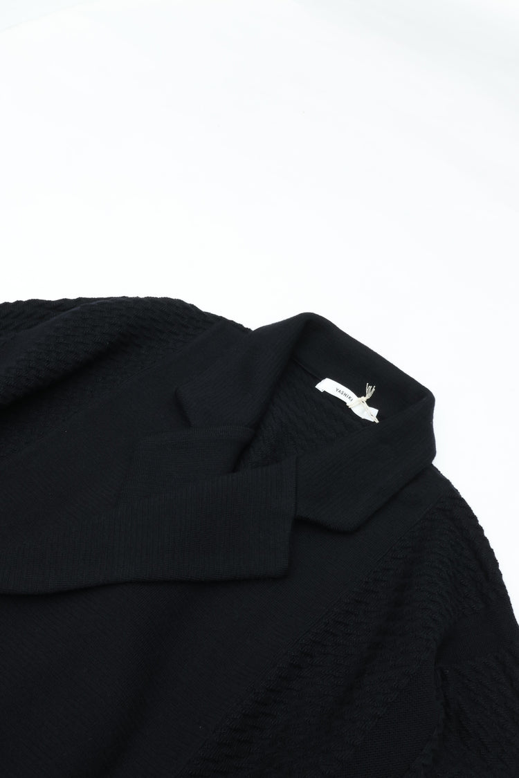 YASHIKI    Akiugumo Knit Jacket（秋雲）YSK-26AW-KN07 BLACK