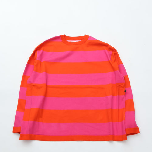 maillot Wide Border Long-Tee (MAK-21222 ORANGE*PINK)