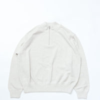 crepuscule / Light Moss Stitch Half Zip P/O Oatmeal