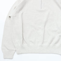 crepuscule / Light Moss Stitch Half Zip P/O Oatmeal