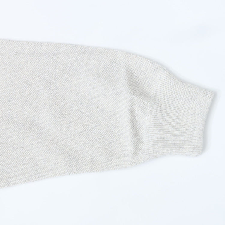 crepuscule / Light Moss Stitch Half Zip P/O Oatmeal