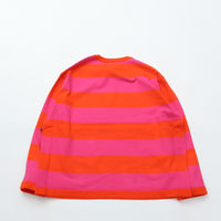 maillot / Wide Border Long-Tee (MAK-21222 ORANGE*PINK)