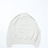 crepuscule / Light Moss Stitch Half Zip P/O Oatmeal