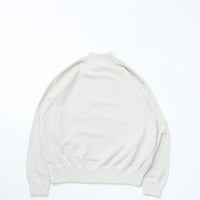 crepuscule / Light Moss Stitch Half Zip P/O Oatmeal