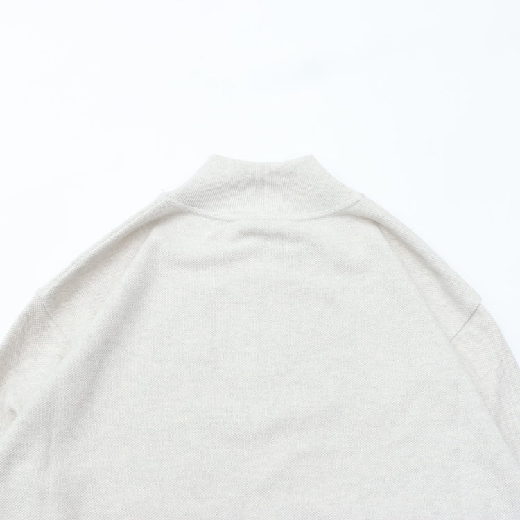 crepuscule / Light Moss Stitch Half Zip P/O Oatmeal