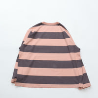 maillot / Wide Border Long-Tee (ワイドボーダーロングTee) MAK-21222 GRAY*GRAYPINK