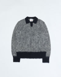 J.PRESS ORIGINALS Saggy Dog Skipper Polo Knit Japan Made KROALW0053 NAVY STRIPE