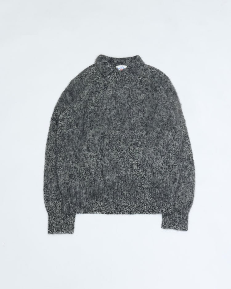 J.PRESS ORIGINALS Saggy Dog Skipper Polo Knit Japan Made KROALW0053 GRAY