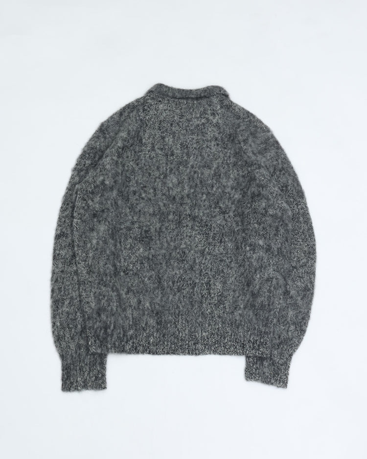 J.PRESS ORIGINALS Saggy Dog Skipper Polo Knit Japan Made KROALW0053 GRAY