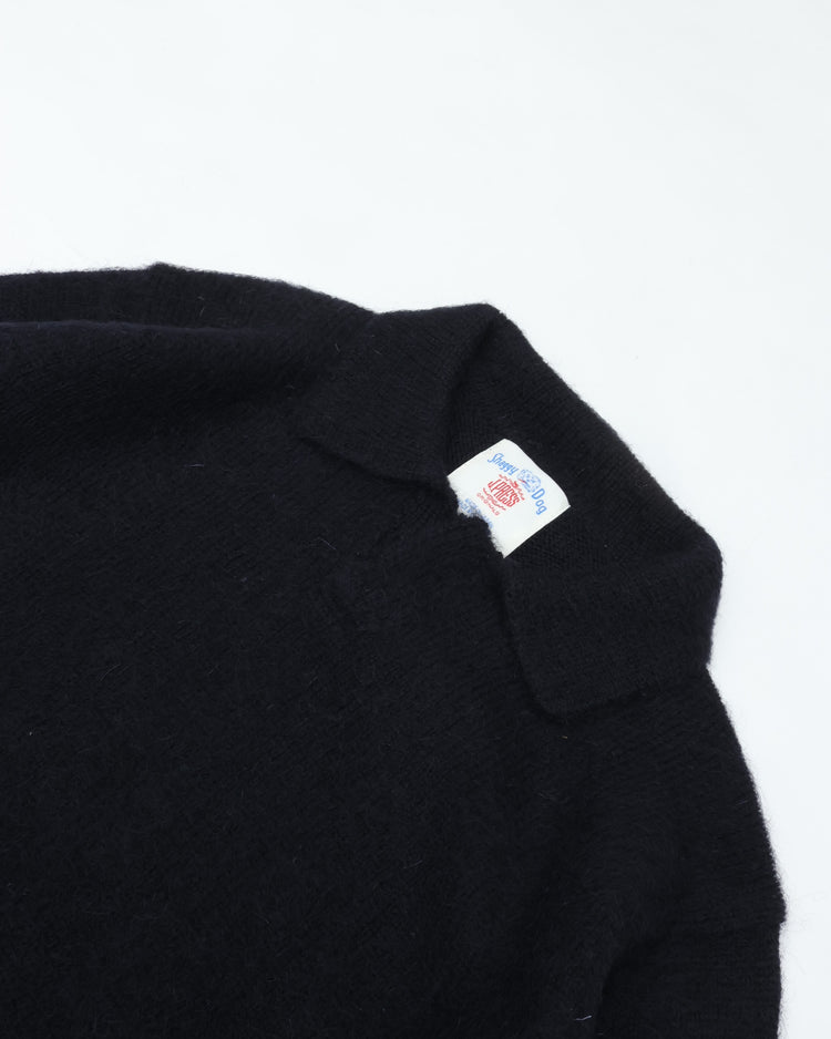 J.PRESS ORIGINALS Saggy Dog Skipper Polo Knit Japan Made KROALW0053 NAVY