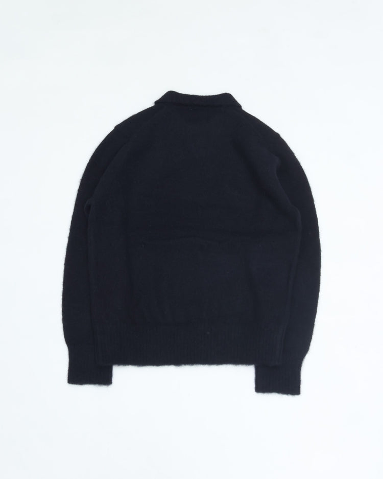 J.PRESS ORIGINALS Saggy Dog Skipper Polo Knit Japan Made KROALW0053 NAVY