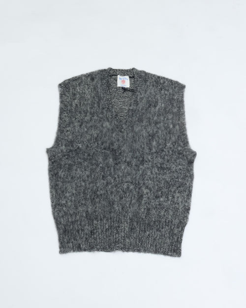 J.PRESS ORIGINALS Shaggy Dog V-Neck Vest Japan Made KROALW0052 GRAY