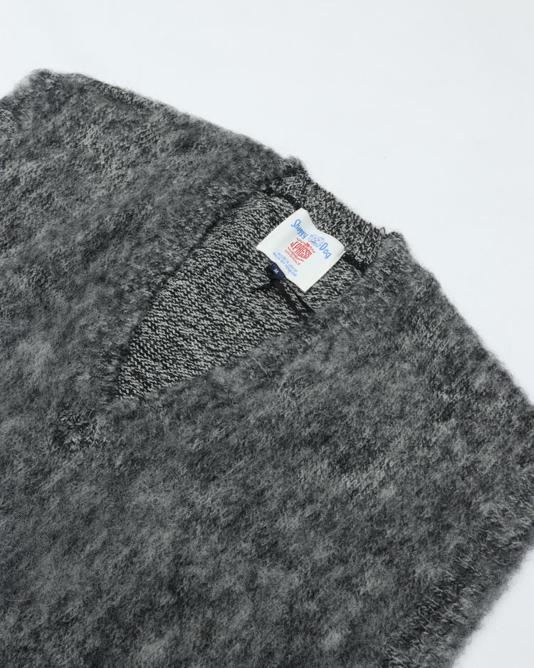 J.PRESS ORIGINALS Shaggy Dog V-Neck Vest Japan Made KROALW0052 GRAY