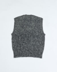 J.PRESS ORIGINALS Shaggy Dog V-Neck Vest Japan Made KROALW0052 GRAY