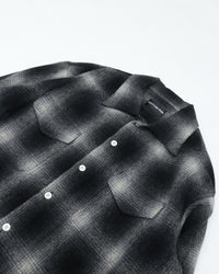 COTTON PAN Shaaf Flannel Shirt L/S Oakland BLACK*WHITE