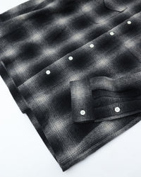 COTTON PAN Shaaf Flannel Shirt L/S Oakland BLACK*WHITE