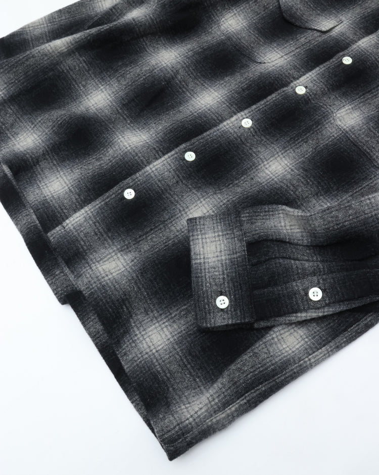 COTTON PAN Shaaf Flannel Shirt L/S Oakland BLACK*WHITE